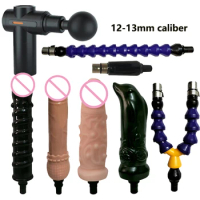 Fascia Muscle Massage Gun Replacement Attachments Anal Dildos and Extension rod Sex Toy for Women and Men (12-13mm Caliber )