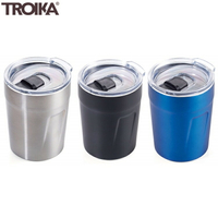 耀您館★德國TROIKA防溢保雙層保溫杯160ml環保便攜隨身杯CUP65含密封蓋適濃縮咖啡茶旅行杯保溫咖啡杯咖啡隨身杯【全館299超取免運】【APP下單點數4倍送】
