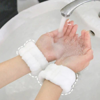 1Pc Wash Face And Wrist Band Absorb Water Sports Sweat Wiping Bracelet Hairband Moisture Proof Sleeve Wrist Guard