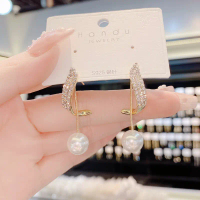 Khuyên tai hột tròn xoáy móc (KT01)