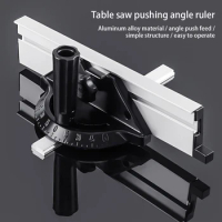 Bench Saw Mitre Gauge Anti-rust 60 Degree Detachable PA6 Handle DIY Woodworking Rotary Knob Ruler Tool Accessories
