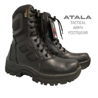 Sepatu PDL Tactical ATALA Hitam safety ujung besi CAANGGO MILITARY
