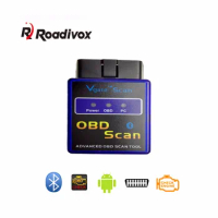 OBD2 OBD 2 Scan Tool OBD II Bluetooth Scanner ELM327 ELM 327 Mini Code Reader For Car Auto Diagnostic Android Video Play V1.5