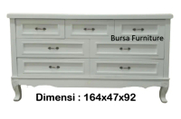 Meja tv minimalis putih / bufet tv klasik / bufet tv putih
