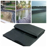Fish Pond Liners Garden Pool Membrane 0.12mm HDPE Heavy Landscaping Pool Pond Waterproof Liner Cloth Replacement Accessories