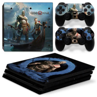God of War GAME PS4 PRO Slim Skin Sticker Decal Cover for ps4 Console and 2 Controllers PS4 pro slim Skin