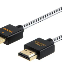 Ultra Thin HDMI Cable,4K@60Hz Audio Return Channel(ARC) HDMI 2.0 High-Speed Low Profile Cable Support 3D,with for PS4, X-Box etc