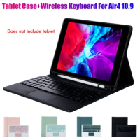 Tablet Case+Wireless Keyboard For Ipad Air4 10.9 Inch Flip Leather Case Tablet Stand With Press Pad