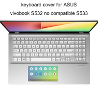 Keyboard Covers for ASUS Vivobook 15 S15 S532 zenbook UX534 UX533 UX563 UX562 fa 15.6 inch clear TPU laptop keyboards protector