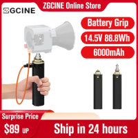 ZGCINE ZG-H90 Battery Grip Power Bank Hand Grip for Zhiyun G60 Aputure Amaran 60D 60X Nanlite Studio Video Lights Filmmakers