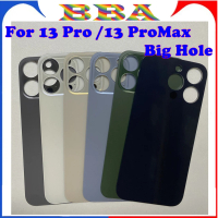 ฝาหลังกระจกรูใหญ่, 1 ชิ้น, สำหรับ iPhone 13 Pro Max, 13PRO, 13PROMAX, เปลี่ยนชิ้นส่วนอะไหล่ประตูด้าน