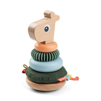丹麥 DONE BY DEER 木製長頸鹿套圈疊疊樂|感統玩具