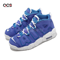 Nike 休閒鞋 Air More Uptempo GS 大童 女鞋 藍 白 氣墊 大AIR 復古籃球鞋 DM1023-400