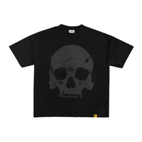 Chemistry Straight - T-Shirt Heavyweight Boxy Crop - Brain Power Black S