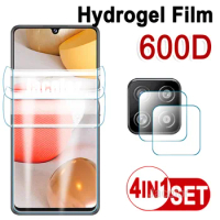 4IN1 Safety Gel Film For Samsung Galaxy A52 A52S A42 A32 A22 4G/5G 2PCS Screen Hydrogel Protector+2PCS Camera Glass A 52 52s 22