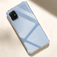 Clear Phone Case for Samsung Galaxy A71 5G 6.7" TPU Thickened Transparent Case for Sansung A 71 Shockproof Anti-scratch Covers