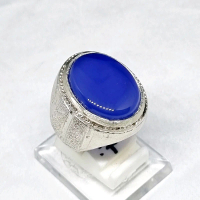Cincin batu yaman biru kristal asli original yahman / yahmani / habasy / ahmer Rings Akik