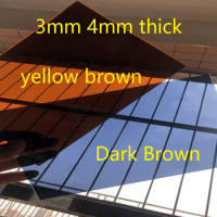 3mm 4mm thick translucence tan acrylic sheet Maroon organic glass plate PMMA brown dark brown plexiglass perspex
