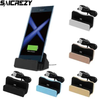 Dock Charger With Cable For Sony Xperia 1 10 XZ1 Compact XA1 Plus XZ XZ2 Premium XA2 Ultra Z5 E5 Station Holder Charging Cradle