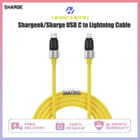 Sharge/shargeek USB C to Lightning Cable (3.9ft), MFi Certification Phantom Lightning Cable Fast Charging Cable for MacBook Pro