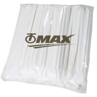 【OMAX】環保斜口單支包裝紙吸管-200支(8mm/21cm)