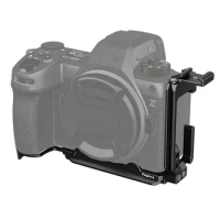 JN-135 Camera L Plate L-shaped Quick Release Plate Aluminum Alloy L Bracket with Cold Shoe Mount Rep