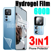 3 in 1 Hydrogel Film On For Xiaomi 12T Pro 12 12X Mi 11 Lite 5G NE 11 Ultra Screen Protector Xiomi 12 t 12Lite Camera Lens Glass