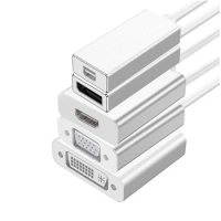 USB Type C To DVI HD VGA DisplayPort Mini DP Cable Adapter Video Converter for Phone Laptop Notebook PC HDTV 100pcs/lot