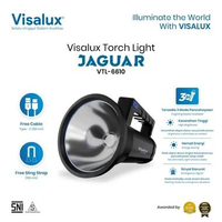Visalux Jaguar Torch Light 10W Rechargeable - Lampu Senter 3 Mode Pencahayaan 6500K (JGR-VTL6610DL)