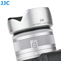 JJC Lens Hood LH-EW53 for Canon RF-S 18-45mm F4.5-6.3 IS STM Lens on EOS R10 R7 R50
