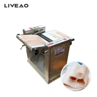 220V Fresh Pork Pig Skin Remover Removing Peeling Machine Meat Cutting Machine