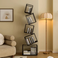 Modern Display Book Stand Living Room Rack Nordic Wall Shelves Book Nook Organization Estanteria Madera Space Saving Furniture