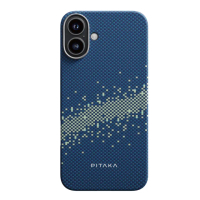 【PITAKA】iPhone16 Plus 航太纖維磁吸手機殼 山與銀河(13g 全球最薄 MagSafe)
