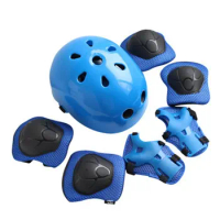 Children Skating Cycling Protective Set Gear Skateboard Bicycle Helmet Knee Wrist Guard Elbow Pads Sports Joint Protection