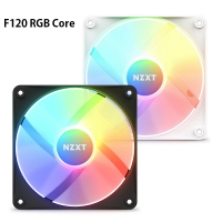 【最高折200+跨店點數22%回饋】NZXT 恩傑 F120 RGB Core 核心風扇 12公分 黑色/白色