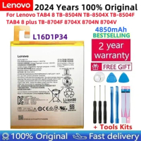 2024 Year Original Battery L16D1P34 For Lenovo TAB4 8 TB-8504N TB-8504X TB-8504F TAB4 8 plus TB-8704F 8704X 8704N Tablet Bateria