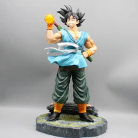 Anime Dbz Son Goku Statue Figure With 4star Crystal Balls Dragon Ball Figures Goku Happy Figurine Cartoon Pvc Collectibles Toys