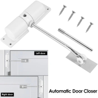 Automatic Door Closer Metal Safety Spring Door Closer Spring Adjustable Closer Durable Convert Hinged Door to Self-Closing Door