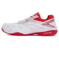 SPOTEC TENNIS COURT PRO SEPATU TENNIS PRIA WANITA - PUTIH MERAH - MOWBLI 41 Putih - Merah