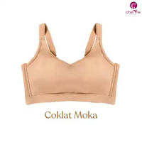 Chelyne BH Spandex Lycra Premium V1333 Full Cup Sport Bra Polos - Comfortable Daily Bra. Size 40/90 