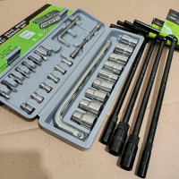 Berkualitas - Paket Hemat Kunci Sok Tekiro 4 Pcs Kunci Sok Set 27 Pcs Victory Kunci T Paket Tekiro 4