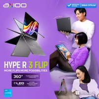 Axioo Laptop 2 in 1 Touchscreen Hype R3 FLIP OLED Intel i3-1215U/24GB/256GB/FHD+ OLED Include