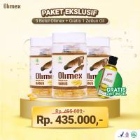 Paket Eksklusif - Olimex Minyak Ikan Gabus Gratis Minyak Zaitun