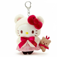 【震撼精品百貨】Hello Kitty 凱蒂貓~日本SANRIO三麗鷗 KITTY小熊披肩絨毛吊飾娃娃(48週年生日)*63830