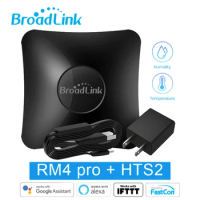 BroadLink RM4 Pro IR Wifi RF Switch Smart Controller Universal Remote Control HTS2 Sensor Compatible Alexa Google Home Assistant
