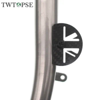 TWTOPSE Hollow Carbon Bicycle Brake Shift Cable Fender Plate For Brompton Folding Bike 3sixty PIKES Cables Housing Disc T800