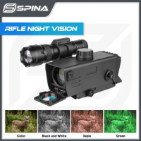 SPINA OPTICS MS32 Digital Night Vision BDC Reticle Rifle Scope Mount NV Sights Optical 3.5x32 Digital Infrared Red Dot Sight