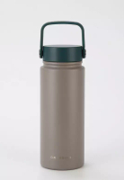 CROSSING Crossing Urban Ceramic S/S Insulated Flat Cap Bottle With Handle 600ml - Squash Latte (Mix)