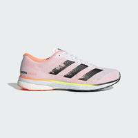 Adidas Adizero Adios 5 M [FY2020]男鞋 慢跑鞋 運動 輕量 緩震 貼合 愛迪達 白 粉橘