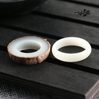 白菩提根戒指切片坯子原料diy手工制作指環半成品情侶禮物對戒